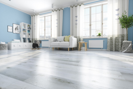 Кварцевый ламинат Fargo Комфорт экстра Дуб Снежный DL1601