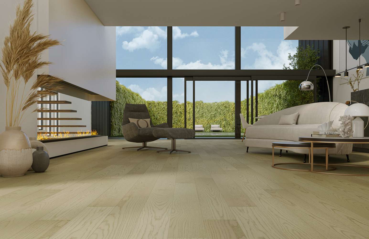 Кварцевый паркет Quartz Parquet Классик Дуб Шампань 414 5/0.6 мм